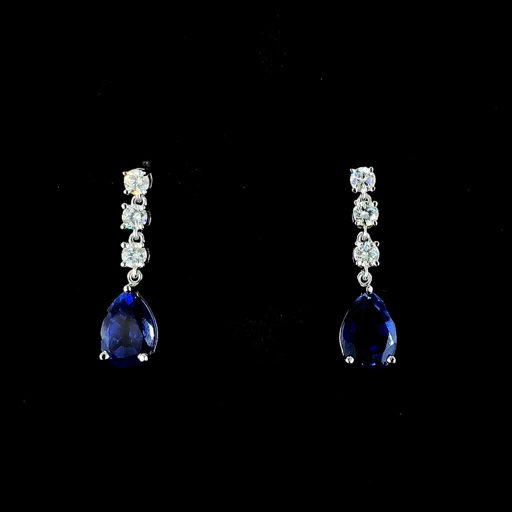 Trinity Diamond & Gemstone Earrings