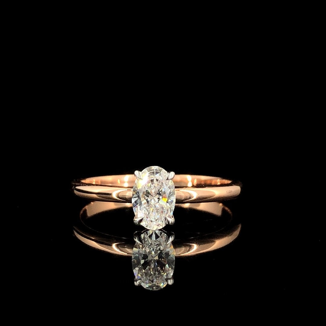 Luna Solitaire Ring