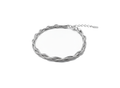 Silver Triple Twist Bracelet in 925 sterling silver, worn view