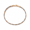 Dual Twist Bracelet in 925 sterling silver, close view