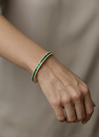 Emerald Line Bangle