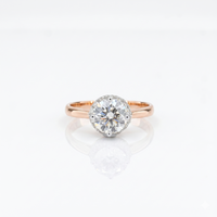 Alina Solitaire Halo Ring
