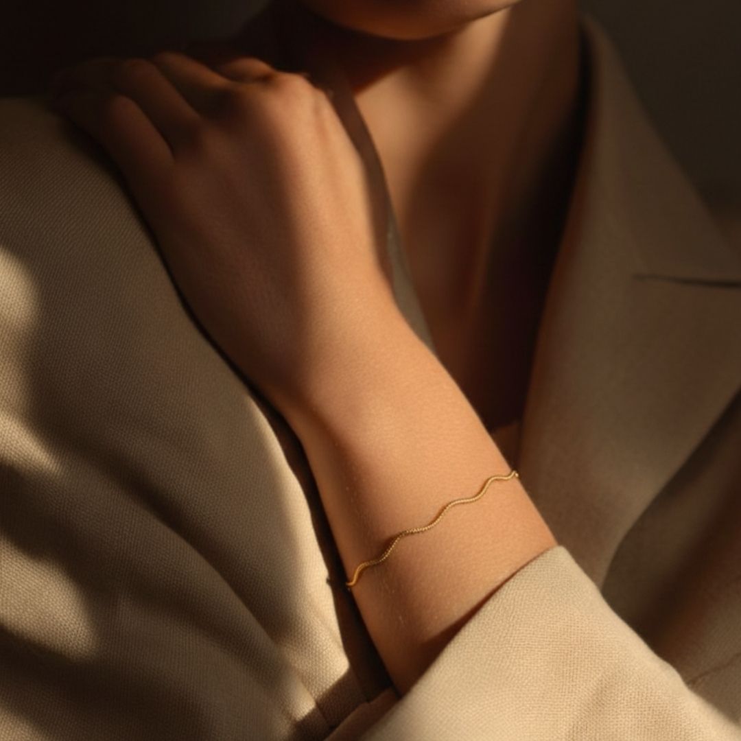 Gold Serene Chain Bracelet