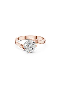 Delphine Slim Solitaire Ring