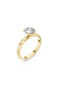 Lysandra Crown Solitaire Ring