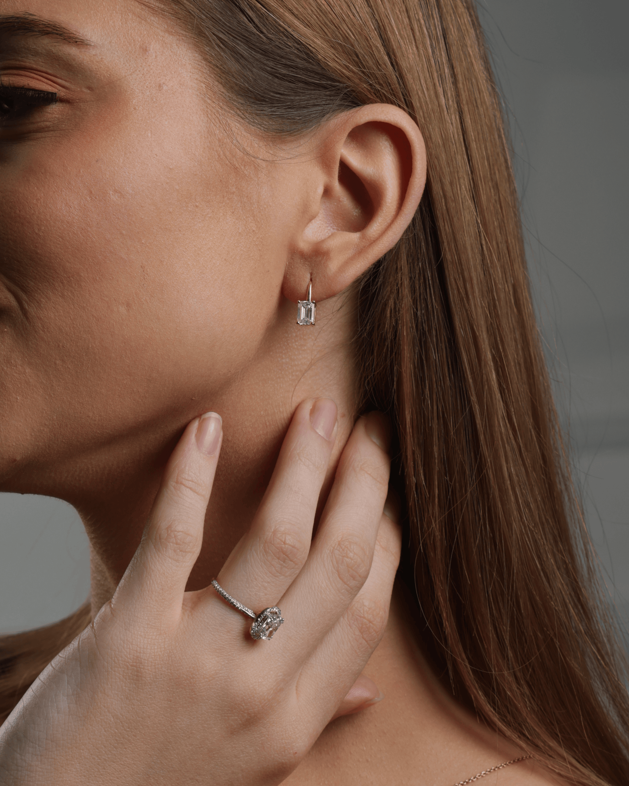 Sienna Hoop Diamond Earrings