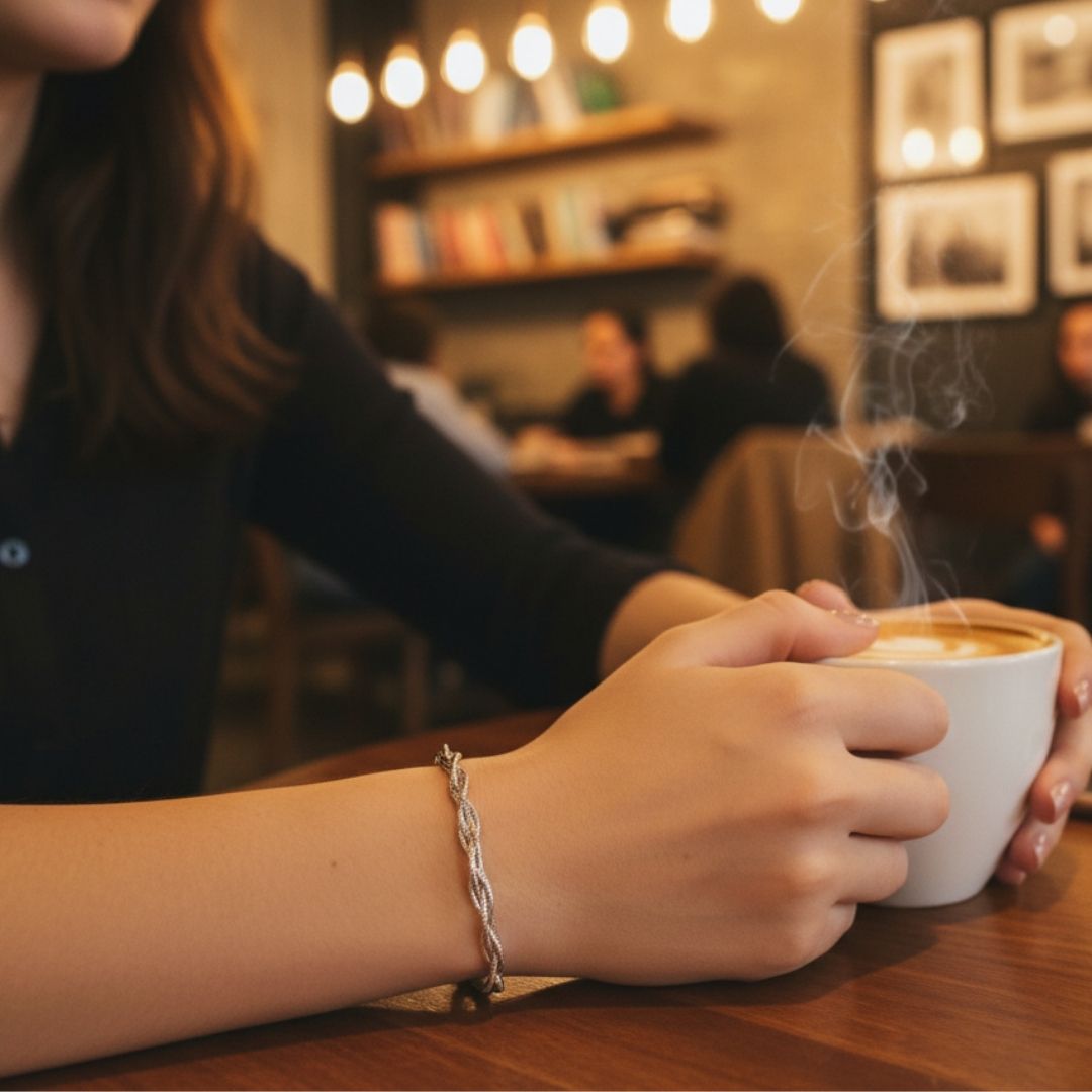 Silver Triple Twist Bracelet