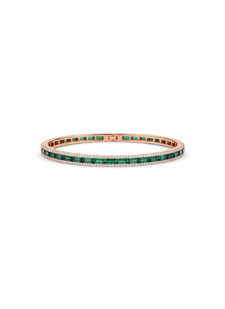 Emerald Line Bangle