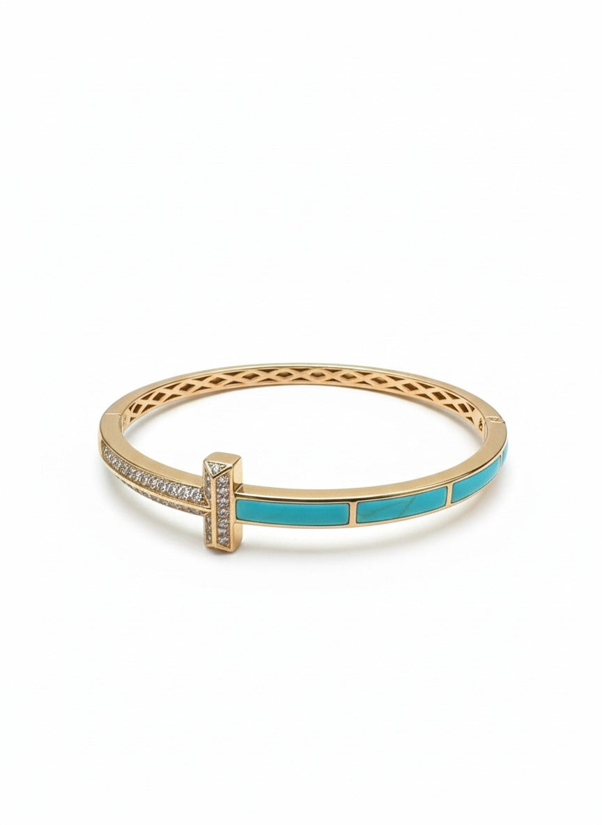 Turquoise Axis Bangle