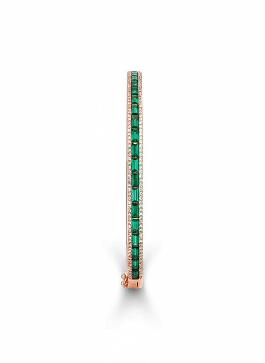 Emerald Line Bangle