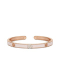 Close up of Blush Orbit Cuff in BIS Hallmarked Gold | RareCut Lab Grown Diamonds