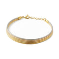 Close up of Five-Strand Dual Bracelet in BIS Hallmarked Gold | RareCut Lab Grown Diamonds