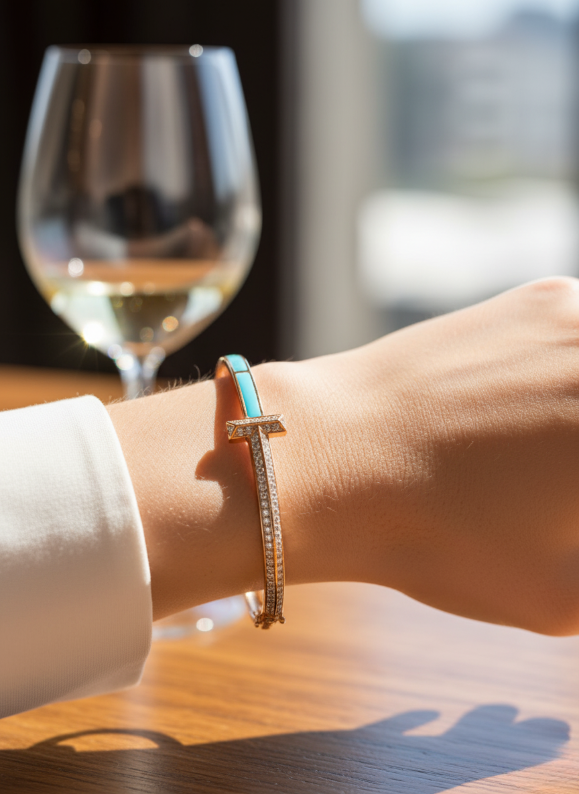 Turquoise Axis Bangle