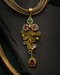Garnet Garden Pendant Set