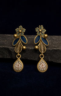 Teal Blossom Pendant Set