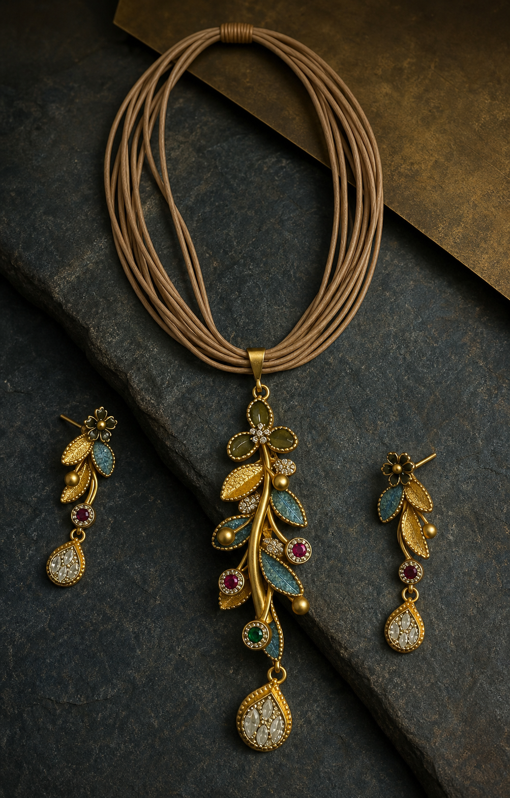 Botanical Cascade Pendant Set