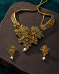 Moss Rose Collar Necklace Set – full set