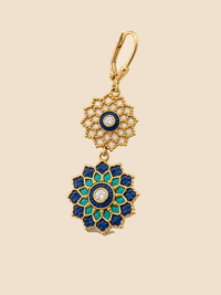 Neel Rosette Drop Earrings