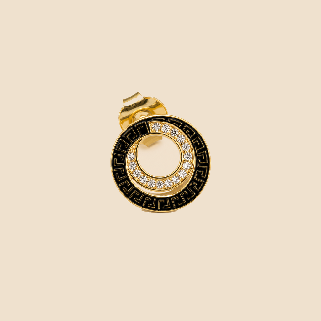 Onyx Grecian Orbit Studs