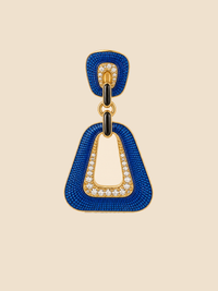 Cobalt Portal Drop Earrings