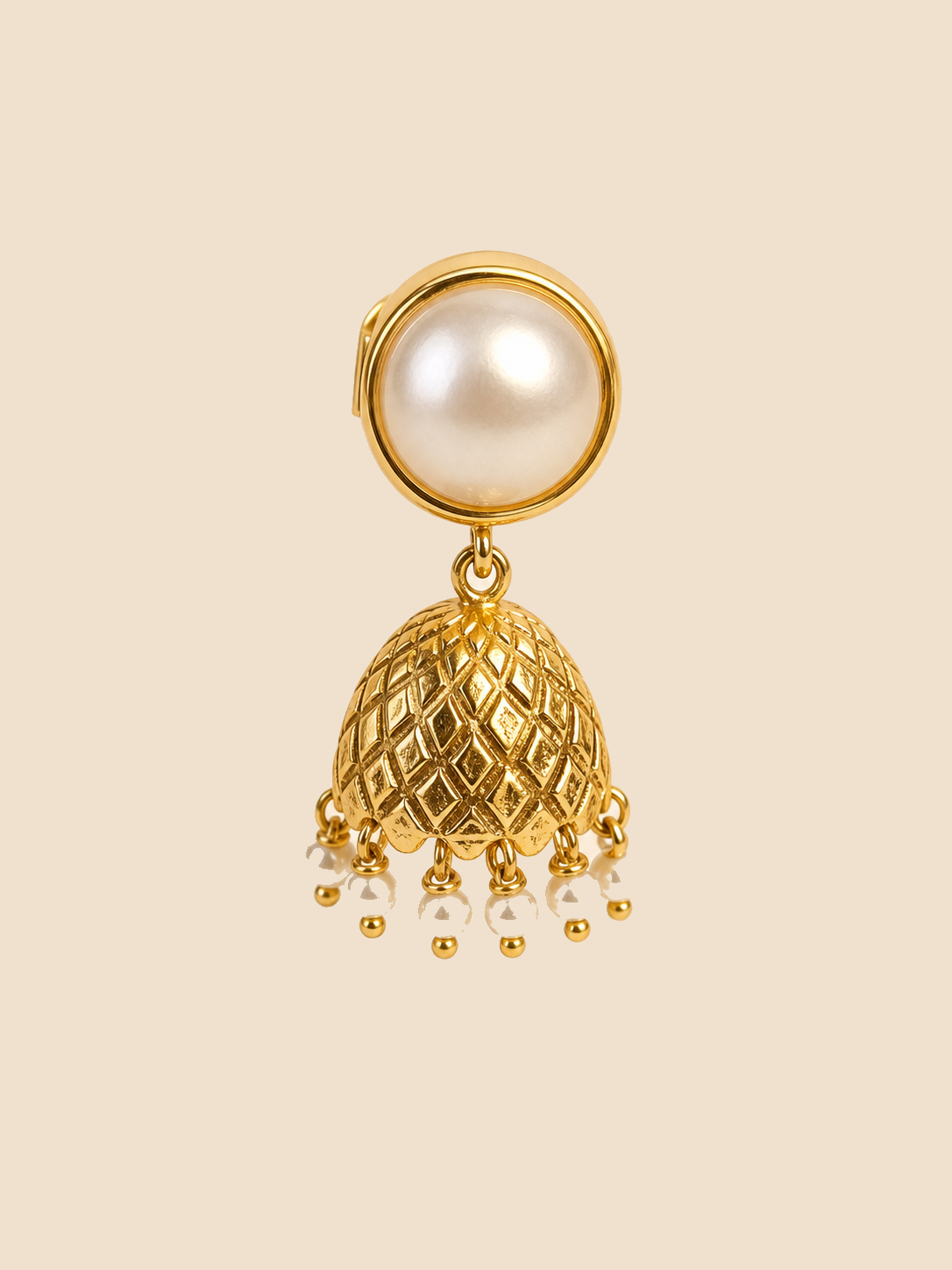 Noor Pearl Jhumka Earrings