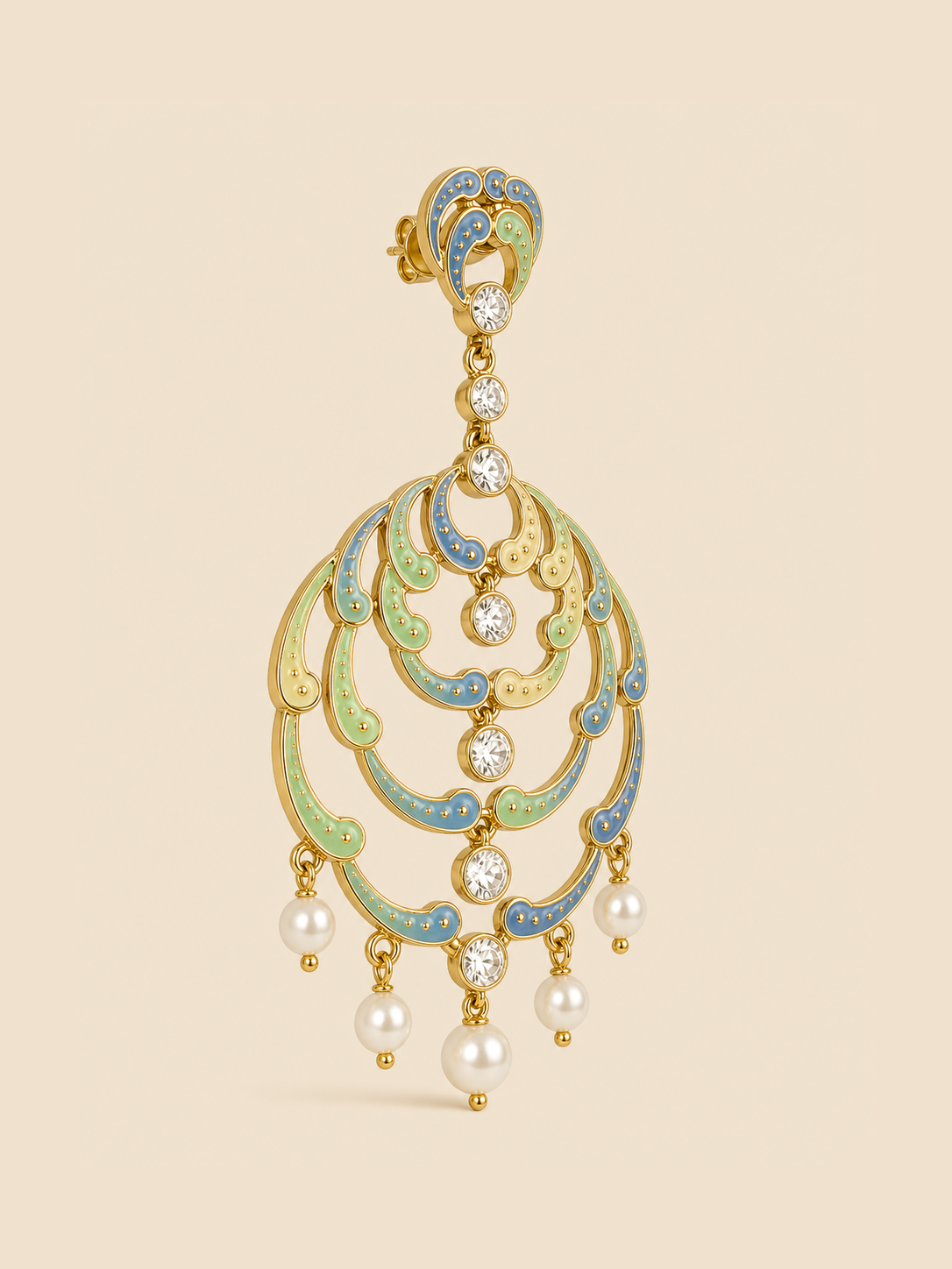 Meher Pastel Chandelier Earrings