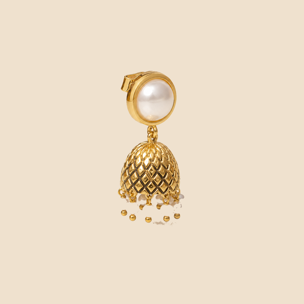 Noor Pearl Jhumka Earrings