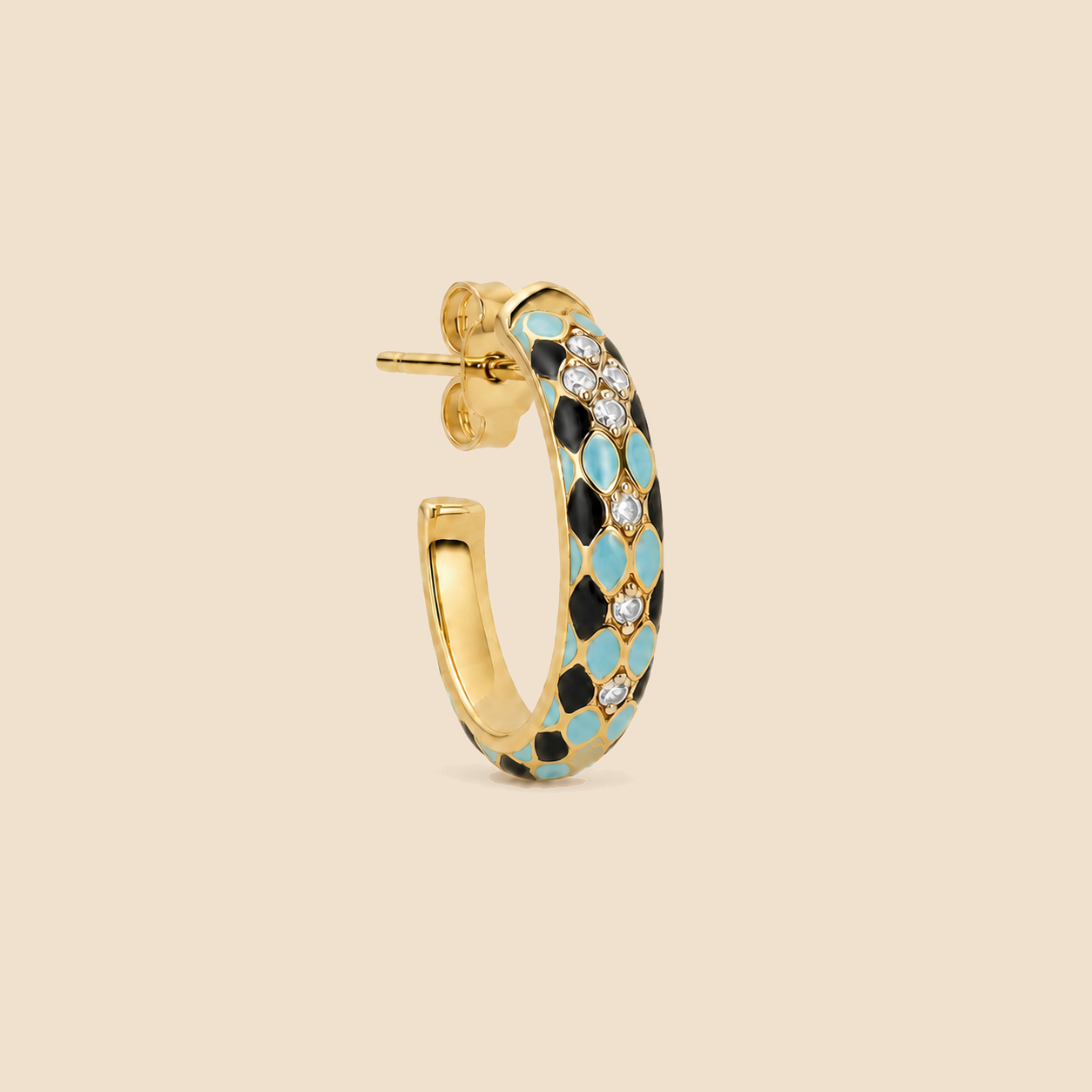 Firuze Mosaic Hoops