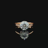 Alina Solitaire Halo Ring
