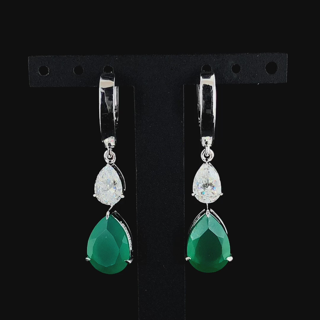 Ardena Gemstone & Diamond Earrings