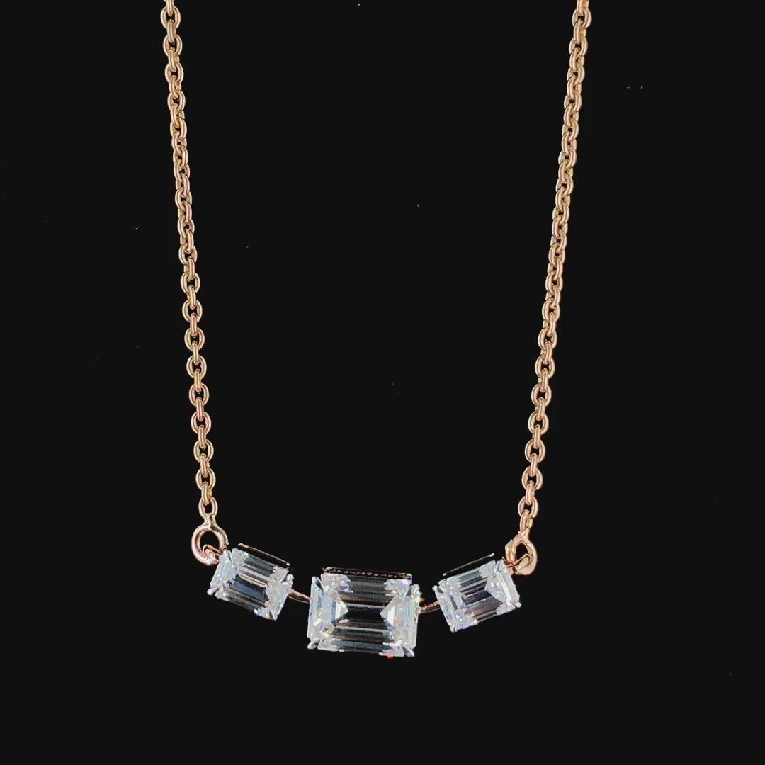 Tressara Three-Stone Pendant