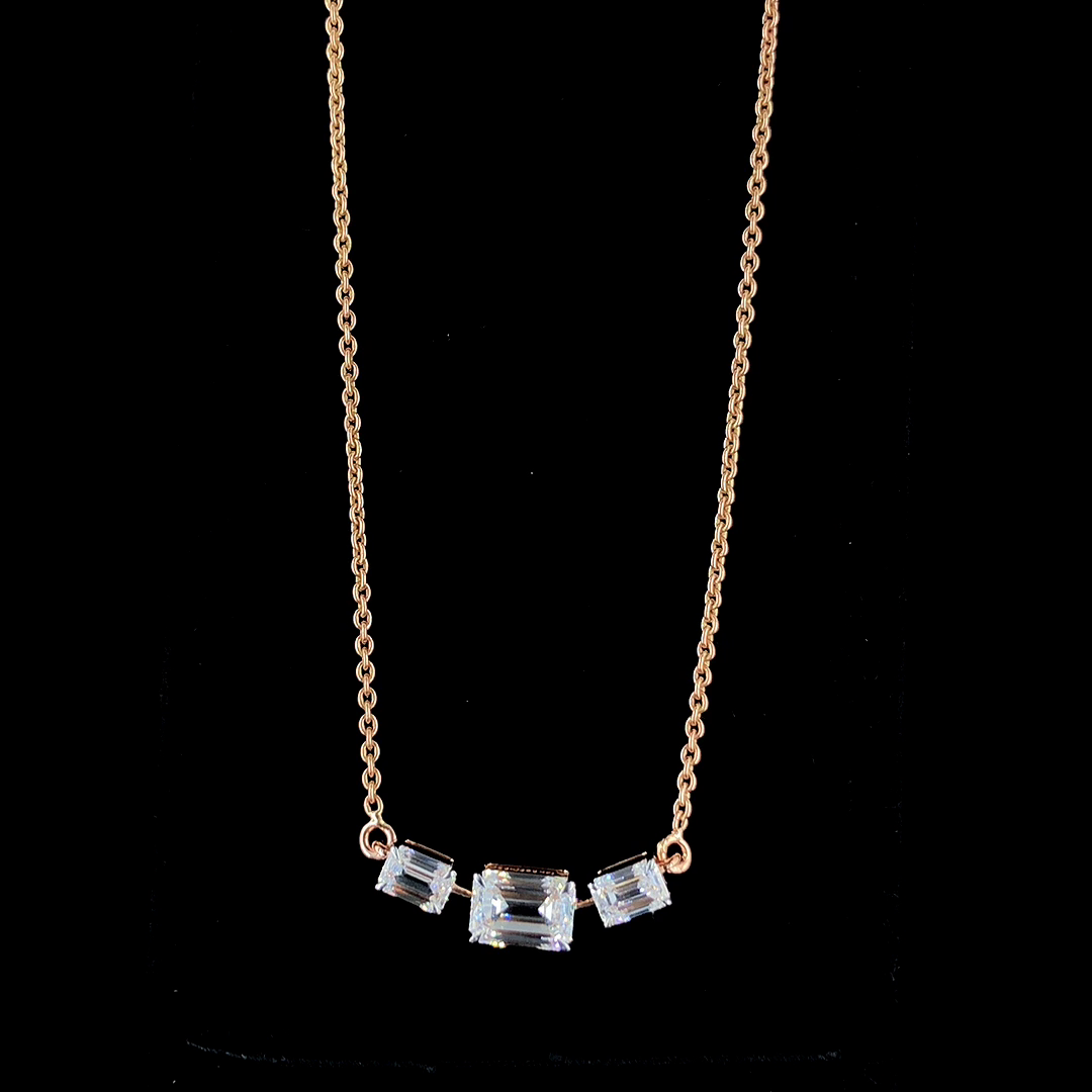 Tressara Three-Stone Pendant